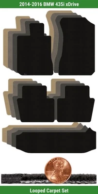 Juego de alfombrillas clásicas personalizadas para BMW 435i xDrive 2014-2016 (5 piezas) #1CM Foto 1 de 4