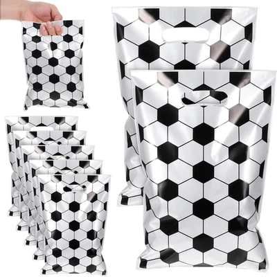 Bolsas de regalo de fútbol, 50 piezas bolsas de plástico para golosinas de fútbol bocadillos dulces, fútbol P Foto 1 de 4