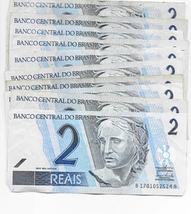 Brazil 2 Reais - Circulated Lot of 10 pieces - Picture 1 of 1