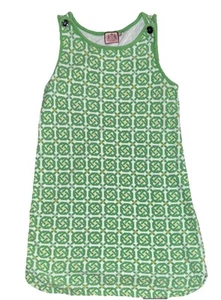 Abito copricostume vintage JUICY COUTURE Y2K verde bianco stampa spugna taglia M - Foto 1 di 7