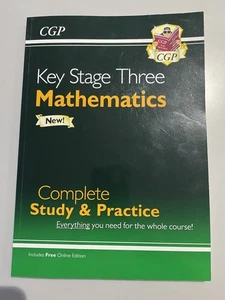 CGP KS3 MATHS Complete Study And Practice New Edition Book - Brand New! - Picture 1 of 1