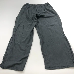 Oh My Gauze OS (Fit 28W 27L) High Rise Button Wide Leg Pants Gray PLS READ - Picture 1 of 11