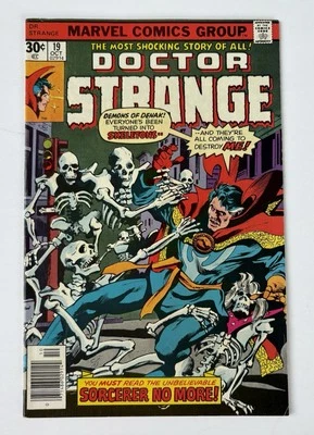 Doctor Strange #19 (Marvel Comics October 1976) Clea, Ancient One, Stygyro. F. - Image 1 of 4