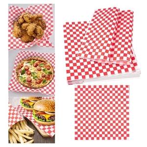 Feuilles de papier de charcuterie 100x la boulangerie rouge pour envelopper - Afbeelding 1 van 7