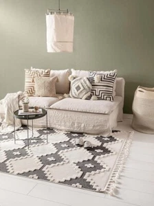 benuta Pop Teppich OYO - Creme 120x180 cm - Eleganter Boho Look Teppich für Schl - Bild 1 von 6