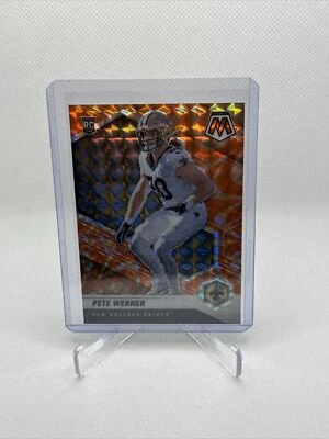 2021 Panini Mosaic Reactive Orange Pete Werner Rookie New Orleans Saints #367 - Image 1 of 2