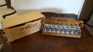 Crystal Foods Spice Rack w/Jars and Original Box - Picture 1 of 6