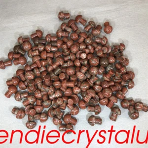 100pcs Natural Red Spectrolite Mushroom Quartz Crystal Mineral 1" Gem Healing - Picture 1 of 12