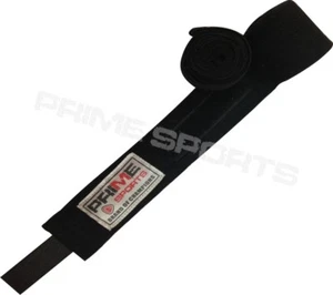 Nuevo Prime envolturas de mano protección muñeca vendajes boxeo mma guantes 3 metros negro - Imagen 1 de 2