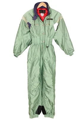 Terno de esqui feminino DESCENTE vintage feito no Japão One Peace tamanho UE 36 EUA 6 Reino Unido 8 - Imagem 1 de 4