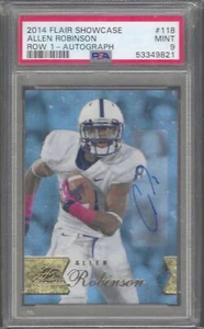 ALLEN ROBINSON 2014 FLAIR SHOWCASE ROW 1 AUTO RC PSA 9 MINT POP 1/1 - Picture 1 of 1