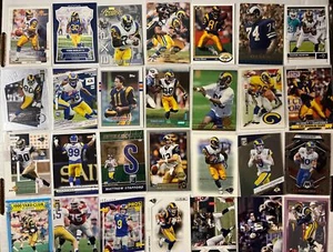 Rams NFL Football Card Lot (50 Cards) Rookies, Stars, Inserts -80s-now - Picture 1 of 8