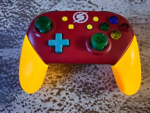 Custom Nintendo Switch Pro Controller Metroid w/Glow in the Dark Joycon Grips - Picture 1 of 11