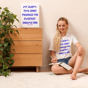 Unisex t-shirt Sleepy-Time Saying Cute - Picture 1 of 5