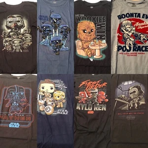 Star Wars Funko Pop Tee Smugger's Bounty Kylo Mandaloria Wookiee Anakin Darth - Picture 1 of 12