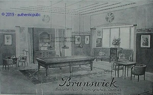 PUBLICITE BRUNSWICK BILLARDS JEUX PHONOGRAPHES DISQUES SNOOKER DE 1925 FRENCH AD - Picture 1 of 1