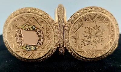 Raro 1889 WALTHAM 11J 6s Gr. Reloj Bolsillo H - 3 Colores Oro 14k Hunter RP=7, Funciona Foto 1 de 4