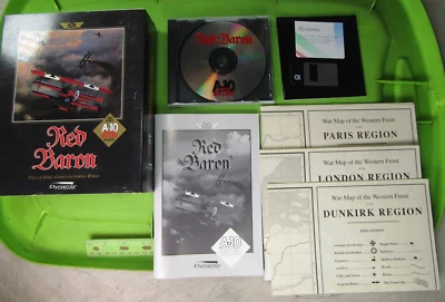 Red Baron A-10 Tank Killer Dynamix DOS CD 1994 Vintage Complete PC Game 3.5" - Image 1 of 4