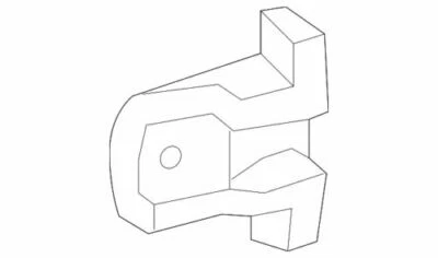 Bisagra de puerta superior izquierda Ford Crown Victoria 1992-2011 OEM NUEVO 6W1Z-5422800-A Foto 1 de 2