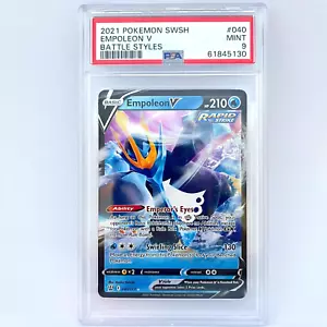 PSA 9 Empoleon V Mint 40/163 SWSH Battle Styles Pokemon 61845130 - Picture 1 of 2