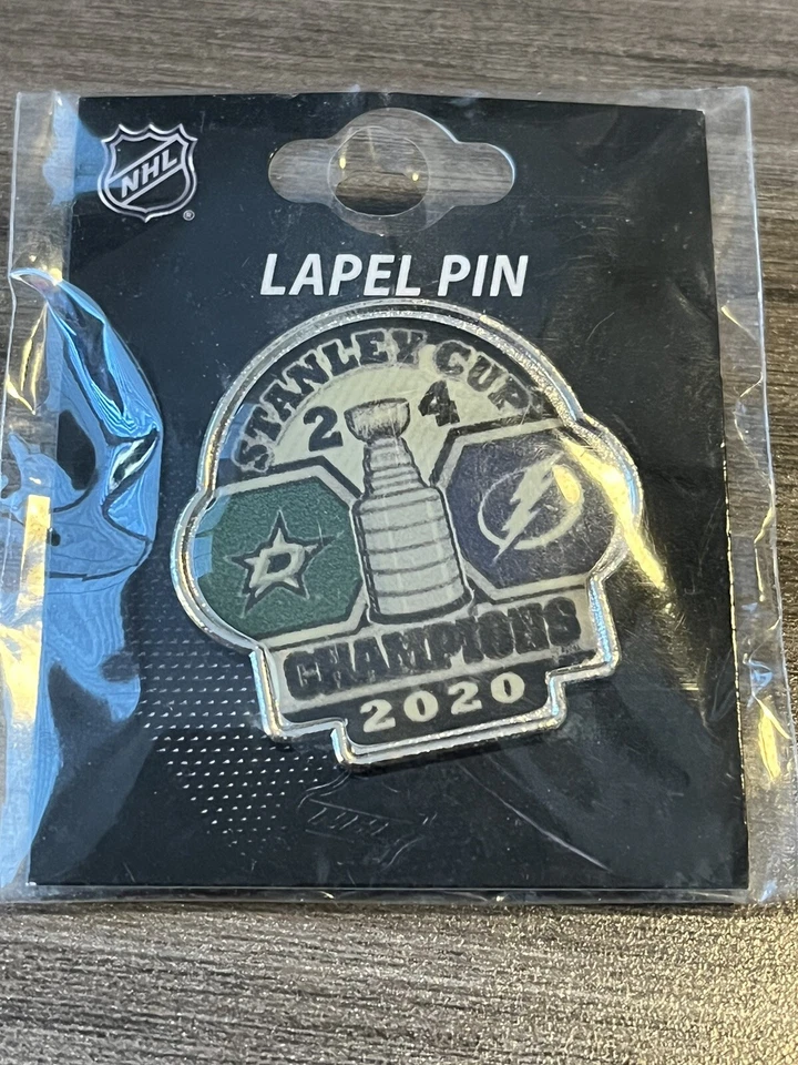 Dallas Stars Tampa Bay Lightning 2020 Stanley Cup Champions Pin Sealed 🥅 🏒 ⚡️ - Image 1 of 1