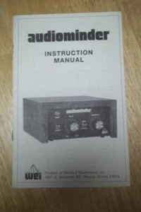 Proprietario/Manuale operativo per WEI Audiominder Wallace Electronics Inc~Originale - Foto 1 di 1