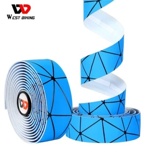 WEST BIKING Soft Road Bike Bicycle Handlebar Tape Handle Bar Wrap Tapes Blue - Picture 1 of 12