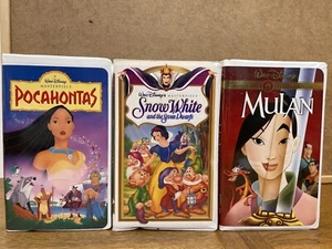 Mulan (VHS, 2000, Gold Collection Edition)SNOW WHITE AND POCAHONTAS MASTERPIECES - Picture 1 of 6