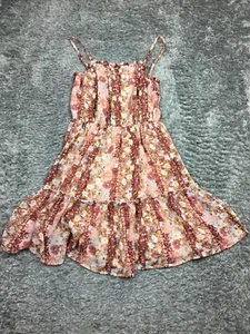 Jessica Simpson Kleid Damen Größe L Rosa Blumen Knielang - Bild 1 von 11