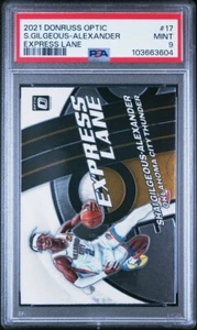 2021-22 Donruss Optic Express Lane #17 Shai Gilgeous-Alexander PSA 9 Mint Pop 2 - Picture 1 of 1