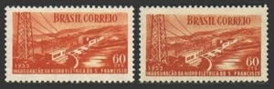 Brazil 815 two colors,MNH.Michel 867. San Francisco Hydroelectric Plant,1955. - Picture 1 of 1