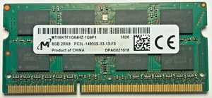 Micron 8GB 2Rx8 PC3-14900S DDR3 1866MHz Laptop SDRAM MT16KTF1G64HZ-1G9P1 - Picture 1 of 1