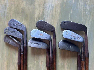 Nine 高尔夫俱乐部 批量 山核桃杆身 Wilson Thistle Royal Ted Ray Kro Flite Burr 钥匙 — 第 1/4 张图片