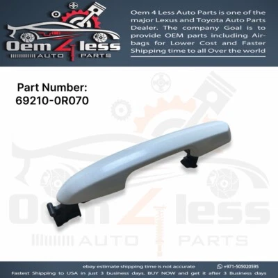 Manija de puerta exterior trasera derecha Toyota Highlander 2023 OEM 69210-0R070 Foto 1 de 4