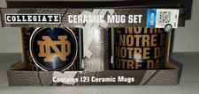 Notre Dame Fighting Irish Ceramic Mug Set ( 11 oz Mugs ) Set of 2 Mugs