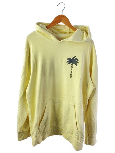 Felpa con cappuccio Palm Angels XL cotone giallo usata