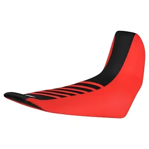 2004-2017 Yamaha XT 660 Seat Cover By Enjoy Mfg RED/BLACK/RED ribs #345 LOGO - Bild 1 von 4