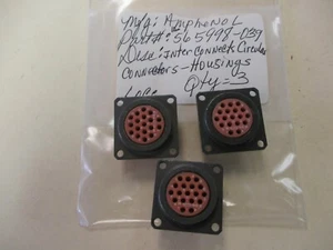 Amphenol 10-565998-039 New Interconnects Circular Connectors (housings) Qty 3 - Picture 1 of 4