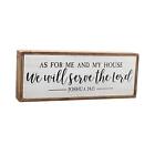 Paris Loft As for Me and My House We Will Serve The Lord Wood Rustic Wall Sign