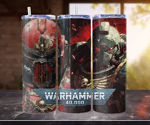 Warhammer 40K Inspired 20oz Tumbler with Straw – Stainless Steel, Double-Walled - Picture 1 of 1