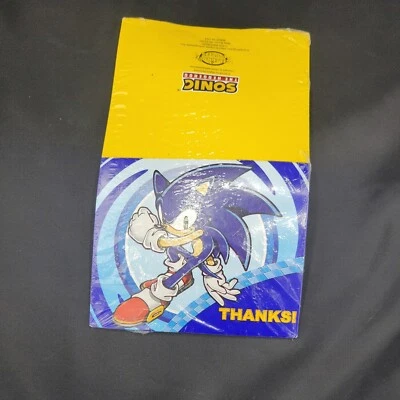 Sonic the Hedgehog New 8 Invitations w/envelopes Card 2011 Sega Rare New  - Image 1 of 2