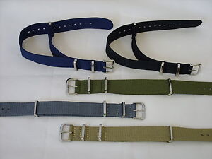 Strong Canvas Military Army NATO MOD Style Watch Strap Band for G10 CWC Pulsar