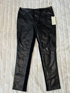 Forever 21 Exclusive Fake Leather Black Pants Size Large - Picture 1 of 8