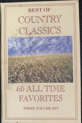 Country Classics 60 All Time Favorites Cassette Tape 3 Vol Set 1996 Sealed Rare - Image 1 of 4