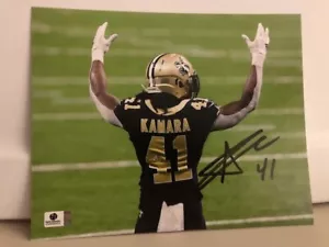 ALVIN KAMARA SIGNED AUTOGRAPHED 8"X10" PHOTO NEW ORLEANS SAINTS with COA NEW - Picture 1 of 2