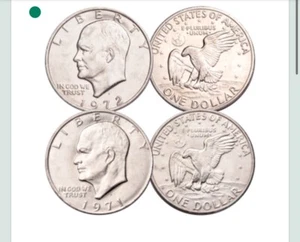 1971-1978 Eisenhower Set Brilliant Uncirculated P&D MINT 14 Coins - Picture 1 of 9