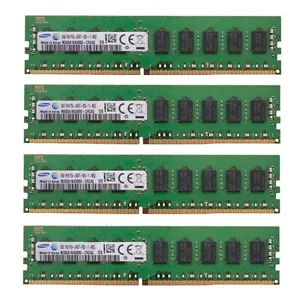 Samsung 32GB 4X8GB DDR4 2400MHz PC4-19200 ECC Registered Server RDIMM Memory Ram - Picture 1 of 6