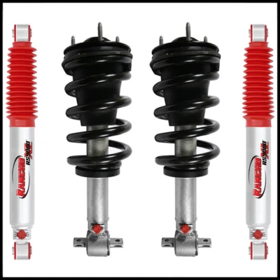 Rancho QuickLift 2" Kit de elevación Amortiguadores niveladores Puntales 07-18 Silverado Sierra 1500 Foto 1 de 4