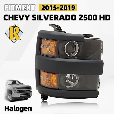 For 2015-2019 Chevy Silverado 2500/3500 HD Halogen Headlight Passenger Side - Image 1 of 4