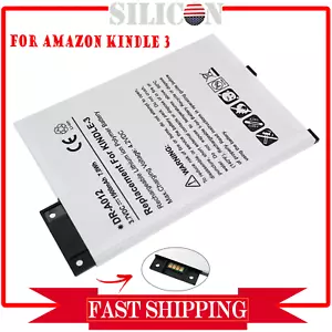 Batteria 3,7 V per DR-A012 Amazon Kindle-3 3G tastiera grafite D00901 eReader - Foto 1 di 6